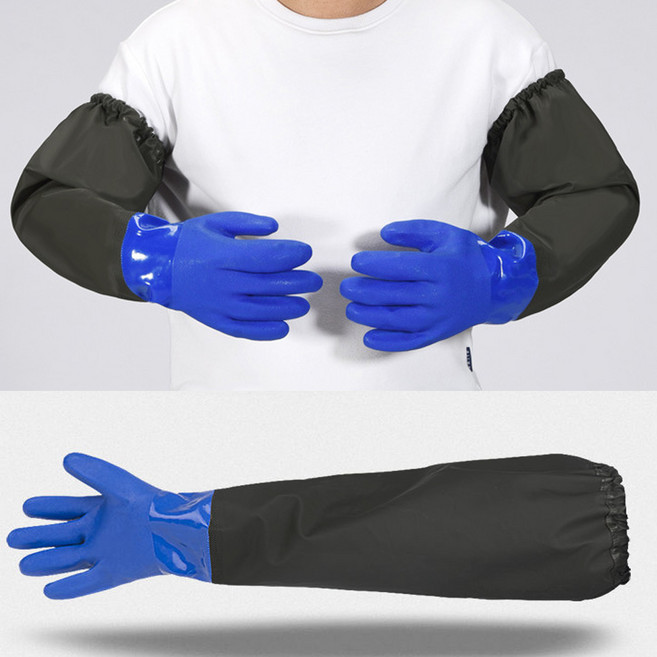 쿠몽 어깨 고무장갑 해루질장갑, 해루질장갑 파랑, 1세트