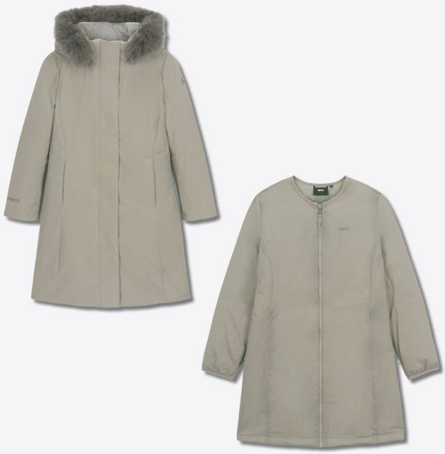 백화점정품 네파 여성 미드패딩 구스다운 아르테 자켓 등산 아웃도어 보온성