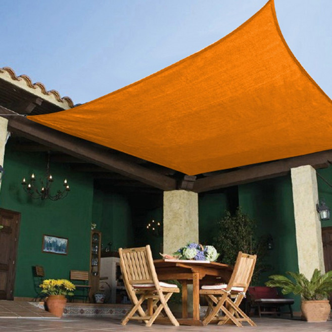 HK.sell 굿초이스 그늘막 천막 야외 옥상 타프 선쉐이드, 방수, 사각 3X4m 오렌지