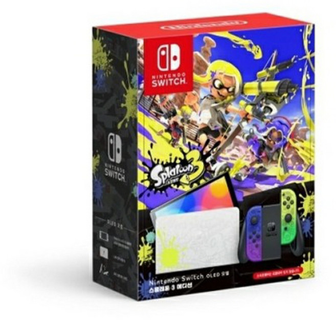 닌텐도 스위치(OLED 모델) 스플래툰 3 에디션 본체, 단품