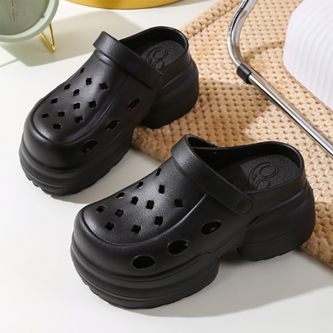 재리니 EVA 10CM 푹신한 키높이 통굽 슬리퍼 발편한 샌들 RS-S111