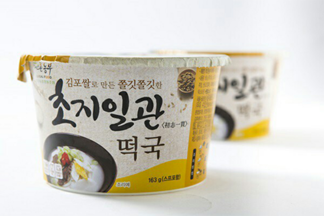 게으른농부 초지일관 즉석떡국 떡국, 1개, 163g