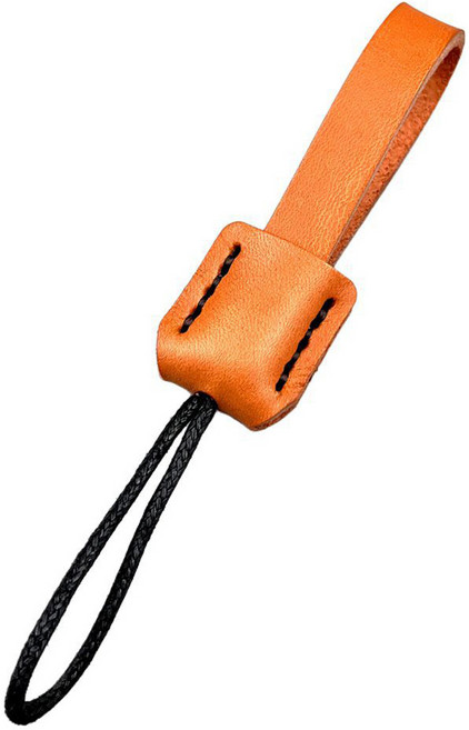 핸드메이드 가죽 자동차 키홀더, 오렌지색, 1개