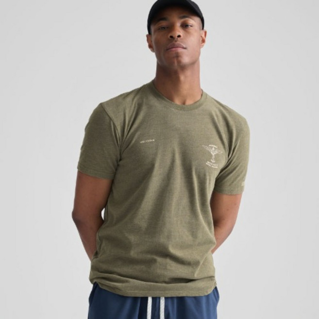 [펜타온] 스타 스트라이프 마린 아미핏 라운드 티셔츠