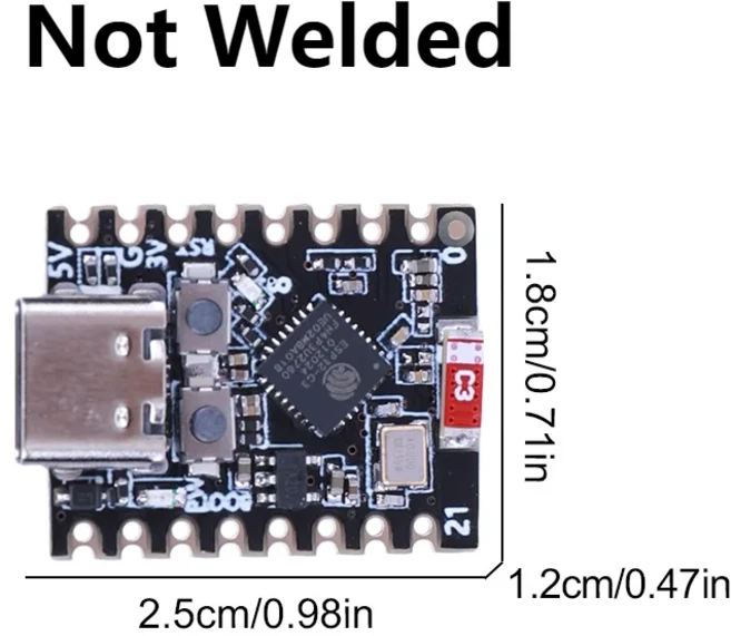 아두이노 ESP32-C3 슈퍼 미니 와이파이 블루투스 개발 보드 C3 Dev IOT 칩 용접 및 않음, 04 기타, 01 빠른  Mainland, 02 Not Welded
