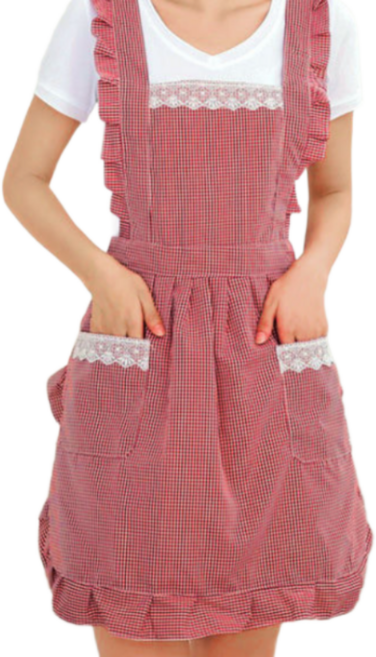 피그공방 레이스 예쁜 앞치마 1p, 1개, 네이비