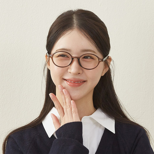 플로우민 블루라이트 차단 남녀공용 뿔테 안경