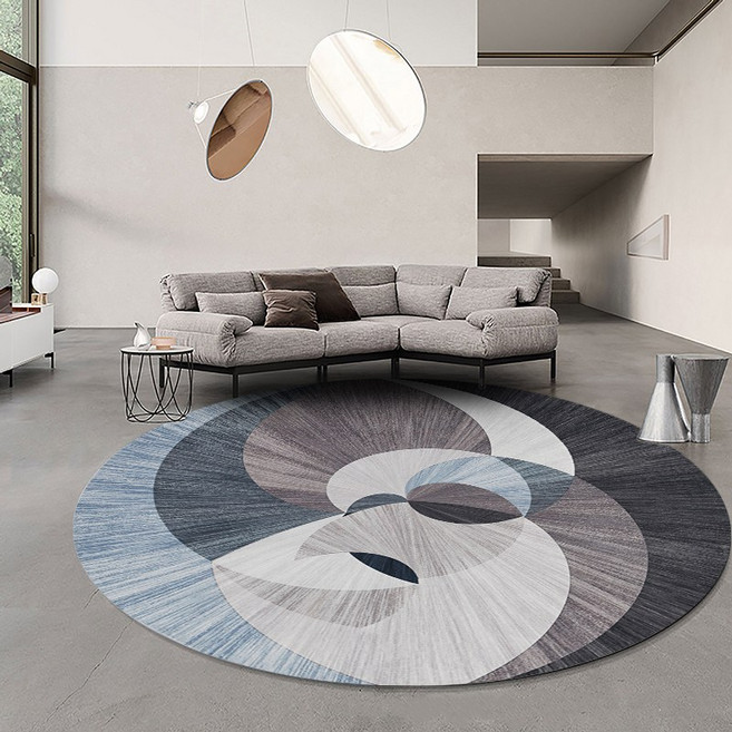 BRINCH 북유럽 패턴 원형 거실 카페트