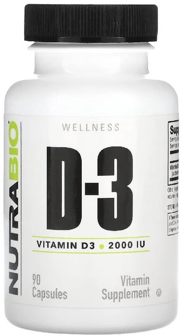 뉴트라바이오 비타민D3 50mcg (2000IU) 90 캡슐, 1개, 90정 - 쿠팡
