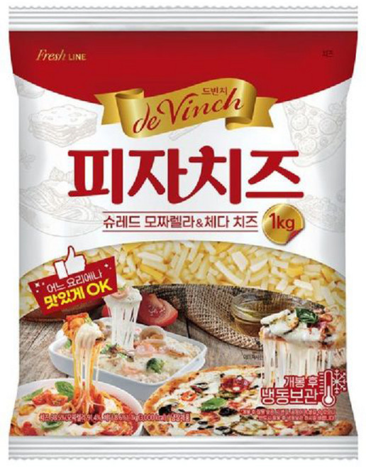 남양 드빈치 피자치즈 1kg 2개입/냉장무료배송/모짜렐라, 2개