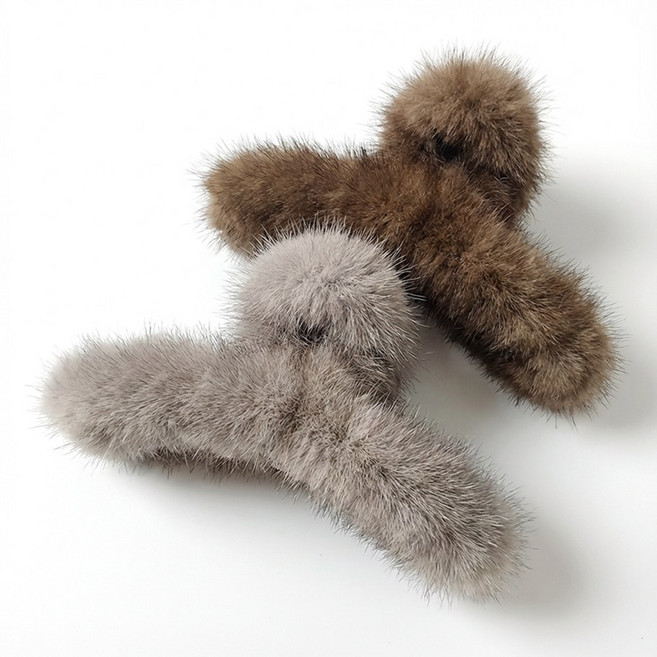 디포아 헤어 퍼 집게핀 대형 2종 세트