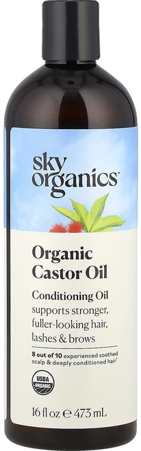 Sky Organics 유기농 캐스터오일 컨디셔닝 오일 473ml(16fl oz), SkyOrganics유기농캐스터오일컨디셔닝오일473ml, 1개, 473ml - 쿠팡