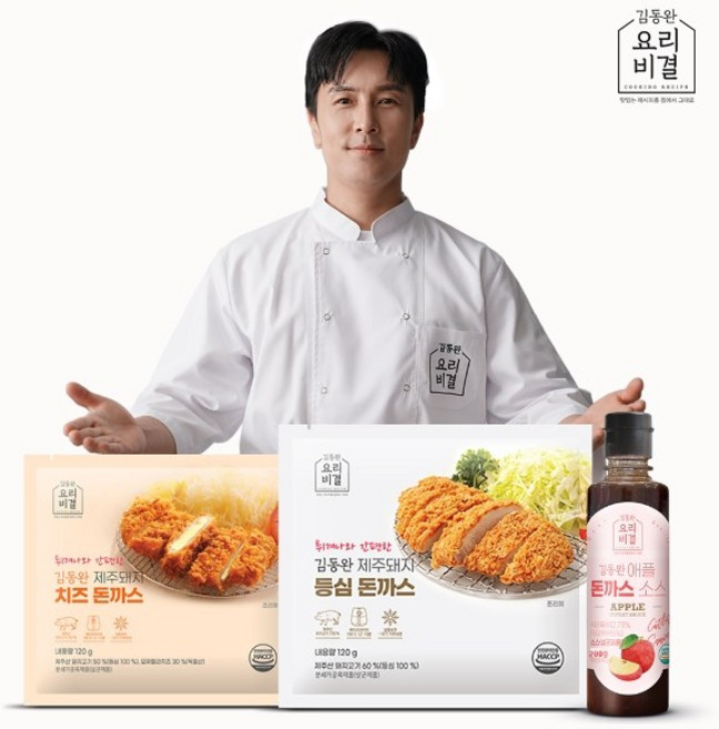 김동완 제주돼지 돈까스 (등심8+치즈2+소스1통), 1개, 120g