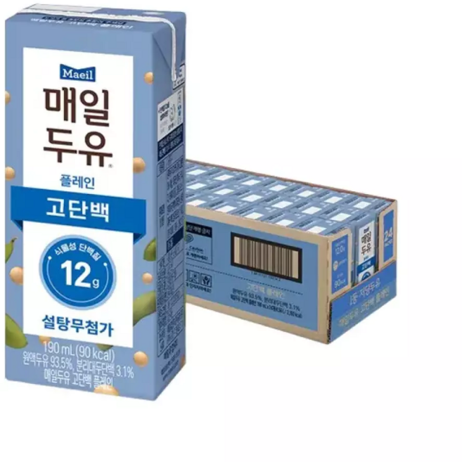 매일두유 고단백, 190ml, 24개