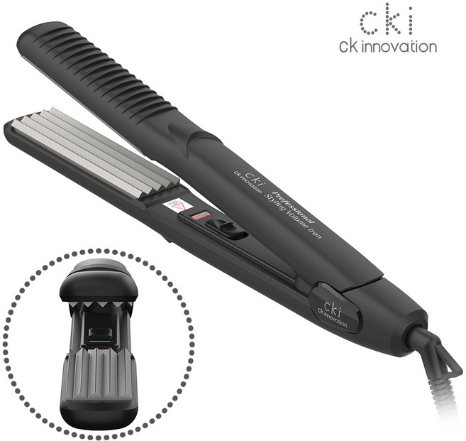 CKI 나이아가라펌 고데기, CKI-F100, 블랙