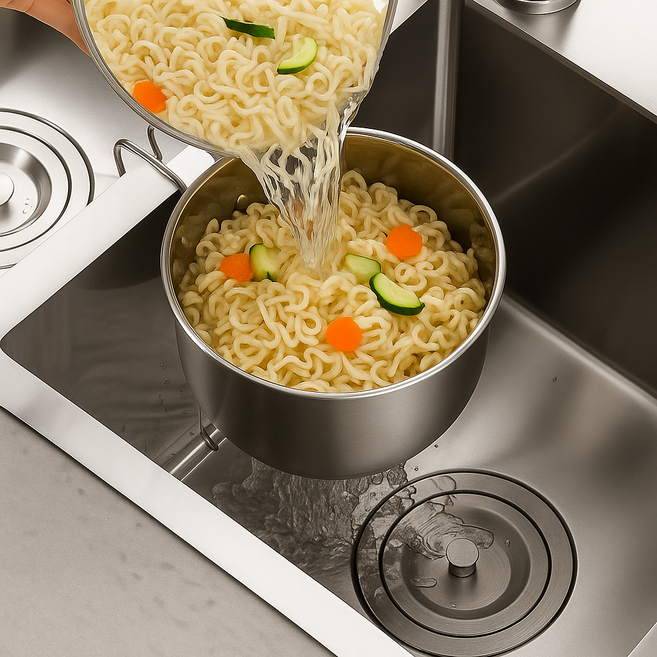 프라니 싱크대 음식물 거름망 물빠짐 바구니 대형, 1개, 1개입