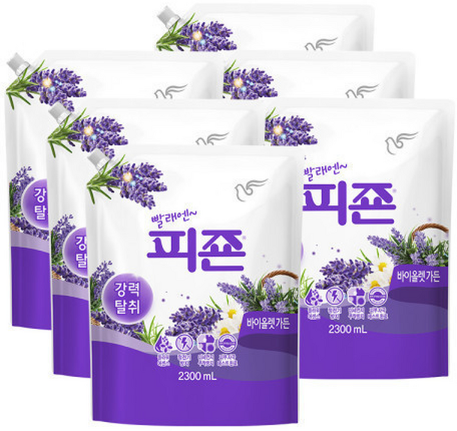 피죤 섬유유연제 리필 바이올렛가든, 2.3L