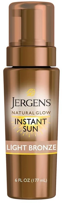 저겐스 Jergens 내추럴 글로우 인스턴트 썬 바디 무스 태닝 피부 177ml 207794, Light Bronze - 쿠팡