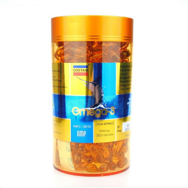 호주 코스타 오메가3 1 000mg 365캡슐 피쉬오일, 1개, 365정