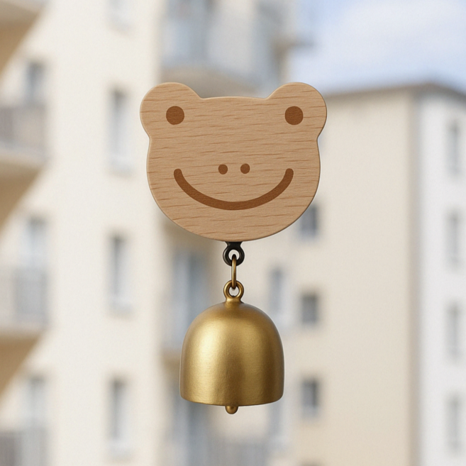 모드니쓰 현관 현관문 풍경종, 개구리