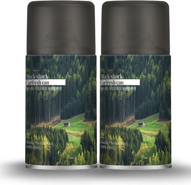 블랙샤크 차량용 방향제 피톤치드 탈취제, 2개, 112g