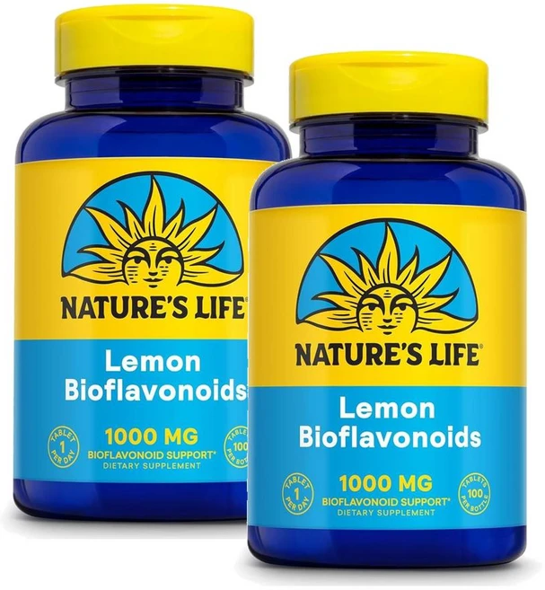 네이쳐스 라이프 레몬 바이오플라보노이드 1000mg Natures Life Lemon Bioflavonoids, 2개, 100정 - 쿠팡