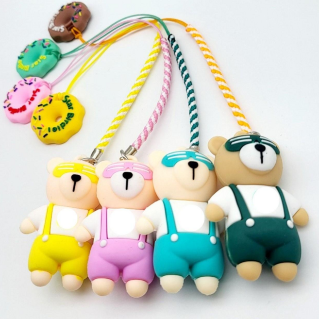 썬그리 곰돌 골프티걸이 라운딩용품 골프티꽂이, 1세트, 도넛링-4P