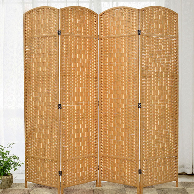 라탄 구텐 4단 파티션(170cmx160cm) (베이지) 칸막이, 상세페이지 참조