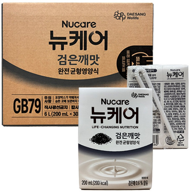 뉴케어 정품 검은깨맛 완전균형영양식, 200ml, 30개