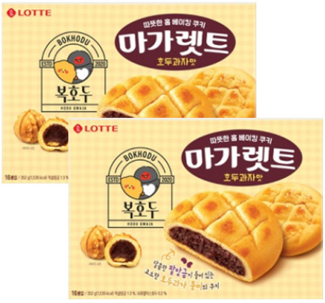 마가렛트 호두과자맛, 2개, 352g