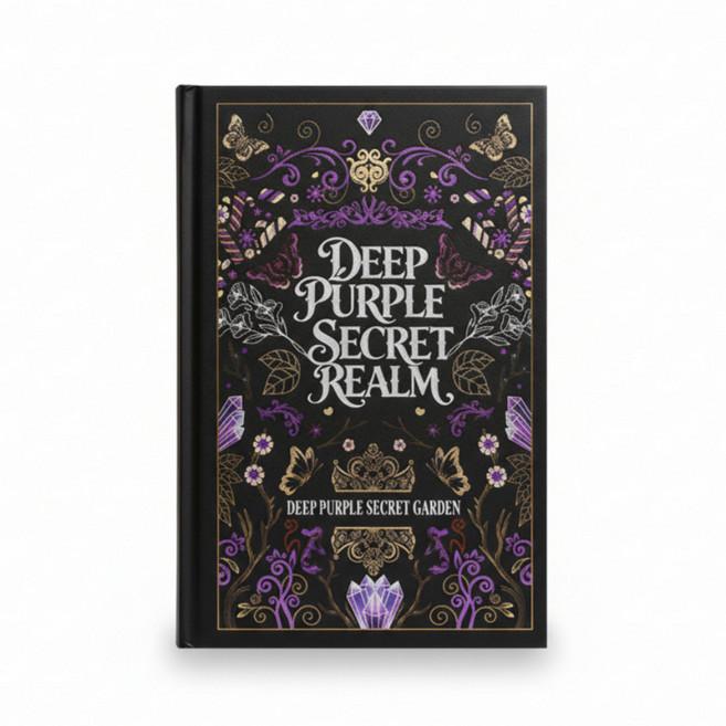 다다베 클래식 디자인 하드커버 노트, 1개, 딥 퍼플