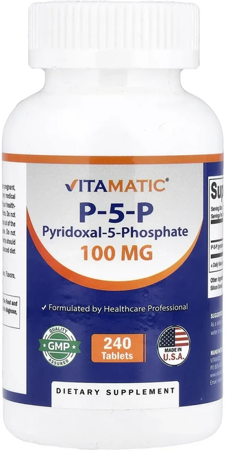 프리미엄상품 Vitamatic P-5-P 100mg 240정 끝내주게잘나가는상품, Vitamatic P5P 100mg 240정, 1개 - 쿠팡