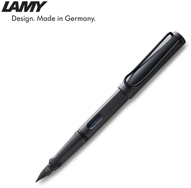 라미 사파리 만년필 무료각인, 차콜블랙, EF