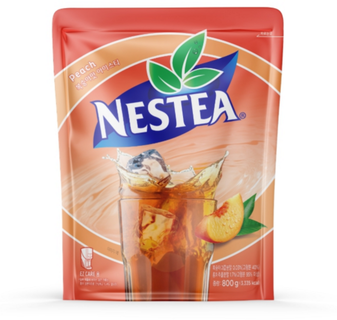 네스티 복숭아 아이스티 파우치, 800g, 1개입, 3개