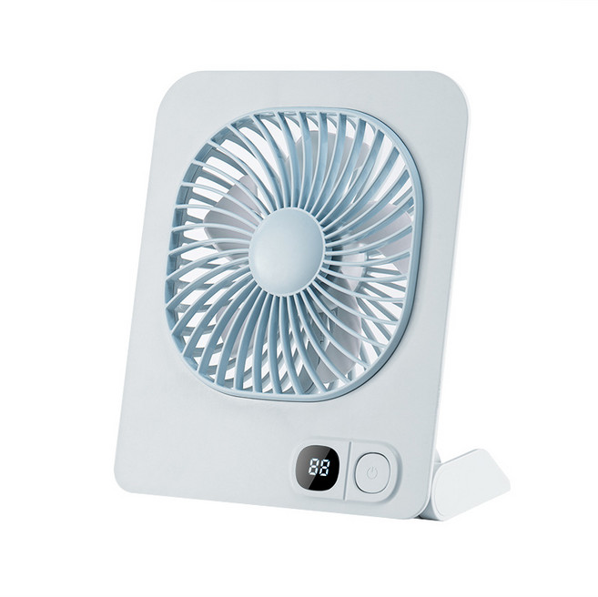 Craftsy 자석 경량 접이식 휴대용 탁상용 선풍기 LED 무선 저소음 캠핑 선풍기, 블루, Z4