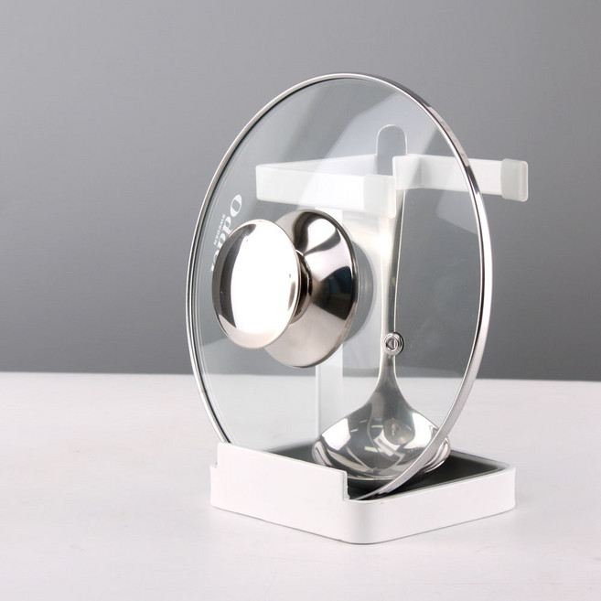 냄비뚜껑 조리도구 거치대 B타입 국자 거치대 리드 디스펜서, 1개, 단일