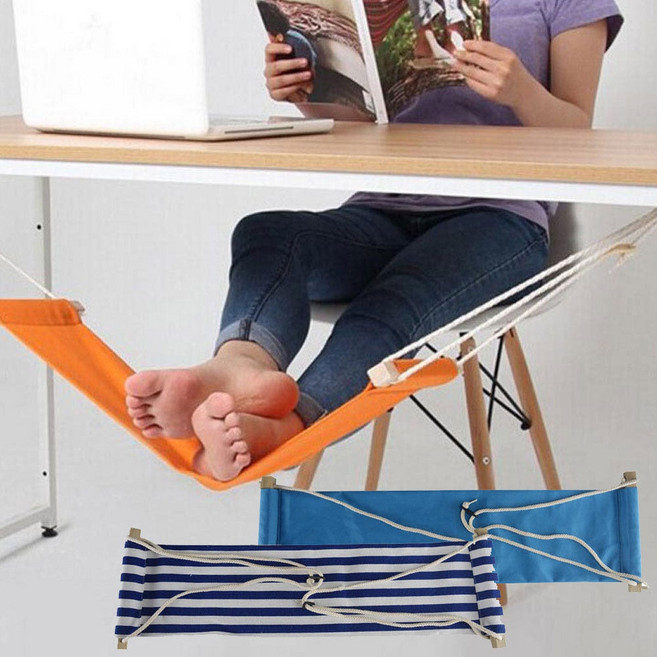 마마로 사무실 책상 발디딤대 다리 거치대 발해먹, 줄무늬 랜덤, 1개