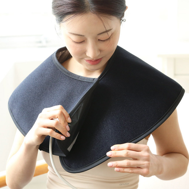 테슬테즐 전기 온열 어깨 찜질기 프리미엄 네오플랜 블랙, PS-A1