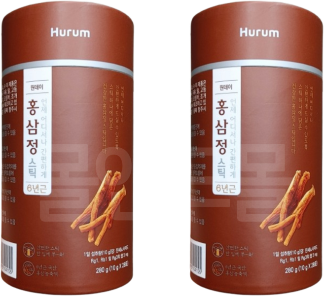 휴럼 원데이 홍삼정 스틱, 280g, 2개