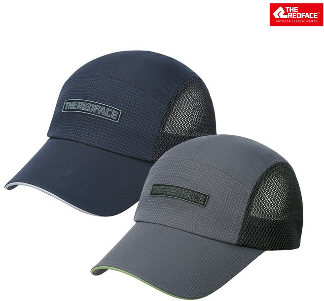 레드페이스 본사 메쉬소재 데일리 아웃도어 일상 남성모자 사이즈 조절 버클 낚시 골프 캠핑 백패킹 등산볼캡 에어리펀칭맨캡 REEMHAMBE100, 059, 네이비