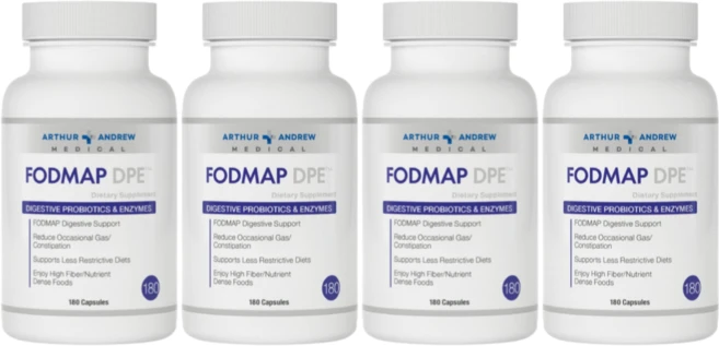 대용량 아서 앤드류 메디컬 FODMAP DPE 프로바이오틱스 유산균, 4개, 180정 - 쿠팡