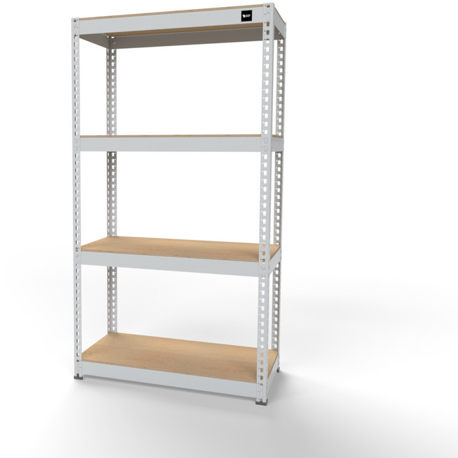 울트라랙 4단 모음 무볼트앵글 조립식앵글 선반 베란다선반 철제선반, 화이트