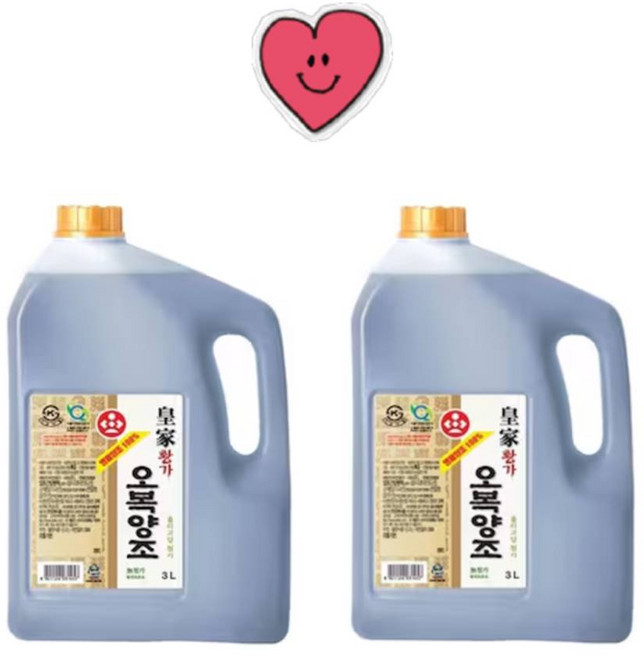 오복식품 황가 양조간장, 3L, 2개