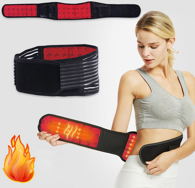 에덴샵 토르말린 자가발열 허리벨트 보온 태극 발열 허리보호대, 1개