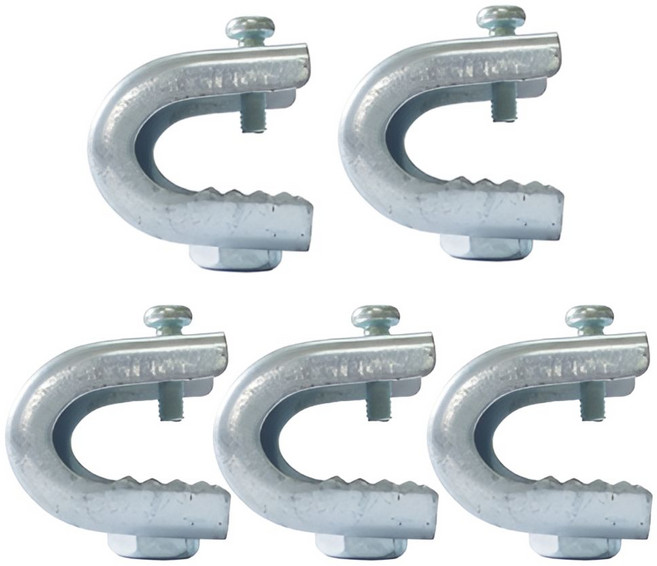 JG철물스토어 (정품)국산 C형 클렘프 소형 (소) 5개입 빔용 클램프 C형 G형(그네형) H형 브라켓 악어이빨 홀딩 국산 C형 형강 잔넬 클램프 찬넬 C형클램프 C형 클렘프