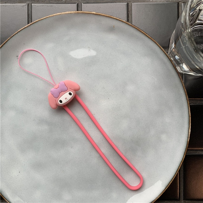 범쓰컴퍼니 캐릭터 손목 핸드폰 실리콘 휴대폰 스트랩 악세사리, 1개, 마이멜로디(s)