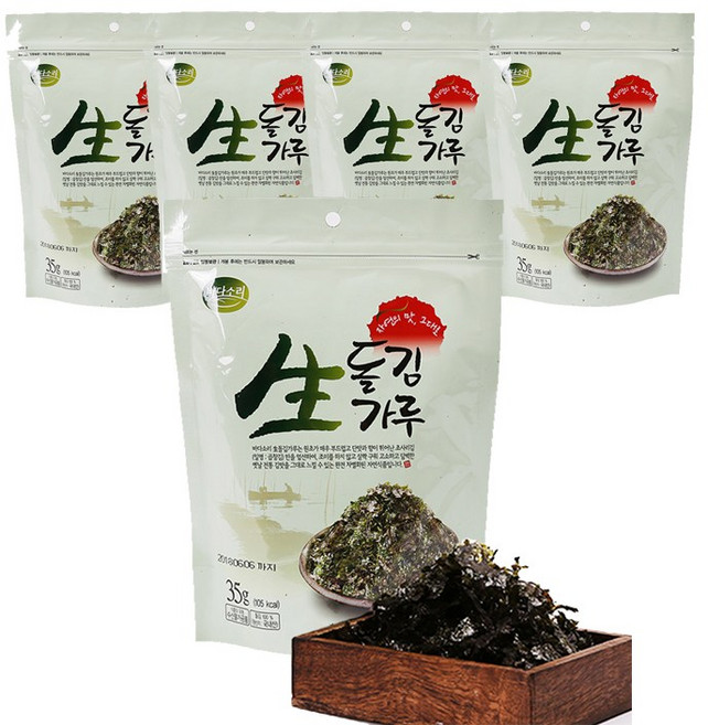 바다소리 곱창김 생돌김가루 35g, 5봉