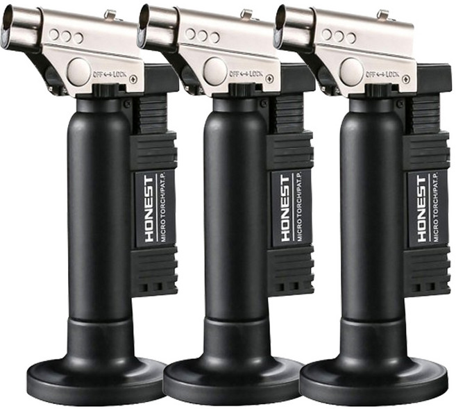 호네스트 가스토치 토치 라이터 500JET, 3개
