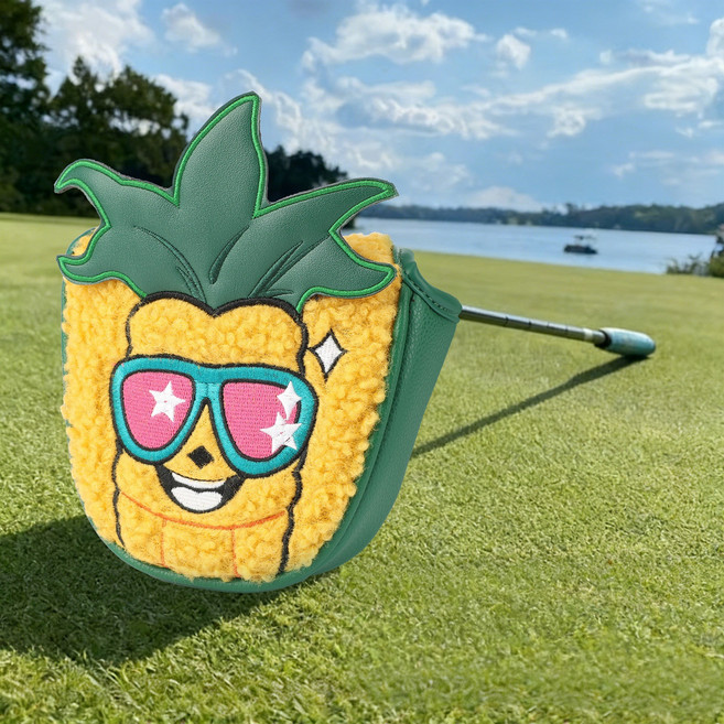 브리즈올 귀여운 파인애플 포인트 말렛 퍼터커버, 1개, 옐로우