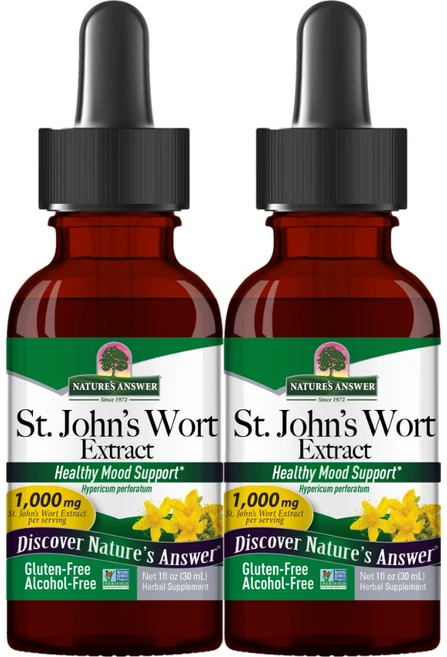 네이처스앤서 고흡수 세인트 존스 워트 추출물 1000mg 액상 액체, 30ml, 2개 - 쿠팡